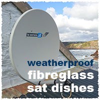 weatherproof satellite dish